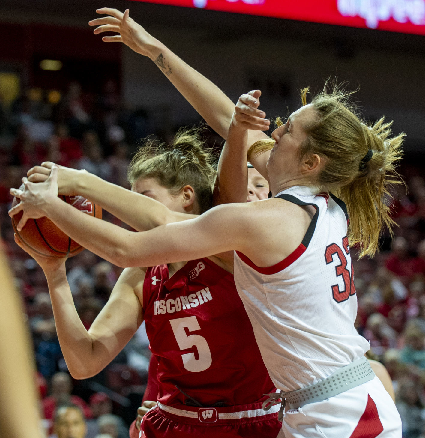 Nebraska vs. Wisconsin women's basketball, 1.9